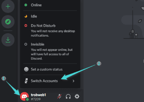 Basculer entre les comptes sur Discord