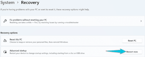 Se connecter à BIOS Depuis les paramètres sur Windows 11