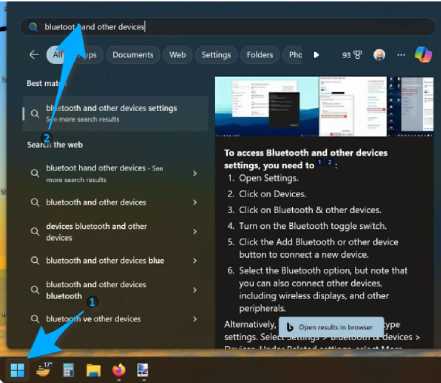Ouvrez la fenêtre Périphériques et imprimantes via Paramètres dans Windows 11